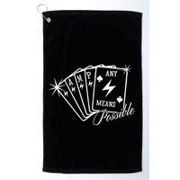Amp Any Means Possible All In Golf Towel