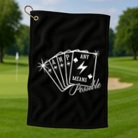 Amp Any Means Possible All In Golf Towel