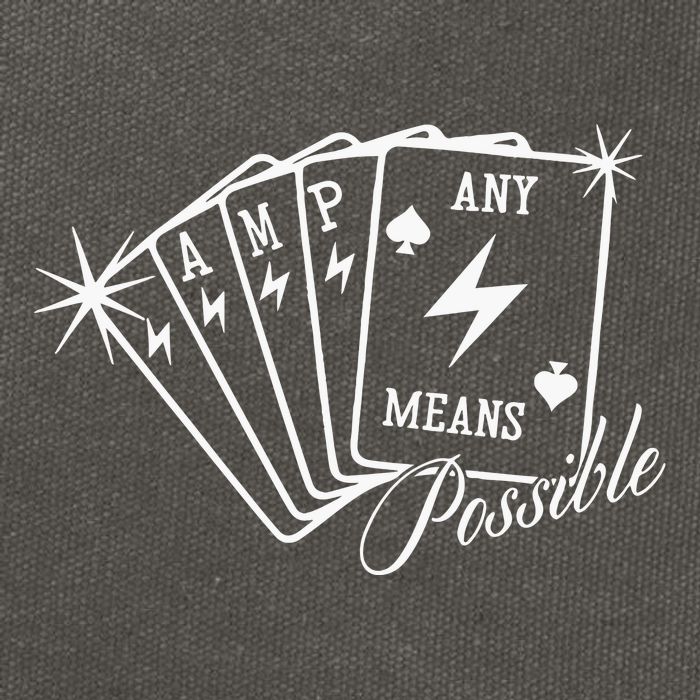 Amp Any Means Possible All In Cotton Canvas Backpack