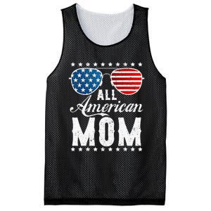 All American Mom USA Flag 4th of July Matching Sunglasses Mesh Reversible Basketball Jersey Tank