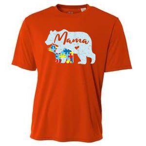 Autism Awareness Mama Bear Mom Meaningful Gift Cooling Performance Crew T-Shirt