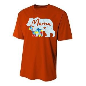 Autism Awareness Mama Bear Mom Meaningful Gift Performance Sprint T-Shirt