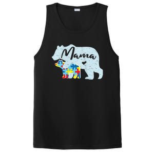 Autism Awareness Mama Bear Mom Meaningful Gift PosiCharge Competitor Tank