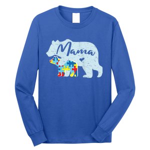 Autism Awareness Mama Bear Mom Meaningful Gift Long Sleeve Shirt