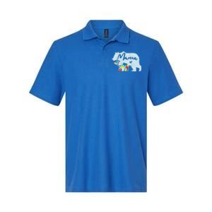 Autism Awareness Mama Bear Mom Meaningful Gift Softstyle Adult Sport Polo