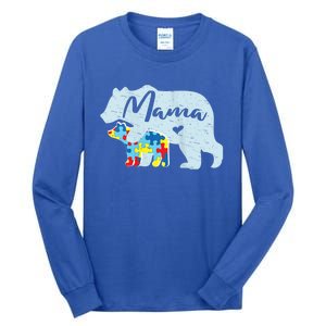 Autism Awareness Mama Bear Mom Meaningful Gift Tall Long Sleeve T-Shirt