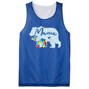 Autism Awareness Mama Bear Mom Meaningful Gift Mesh Reversible Basketball Jersey Tank