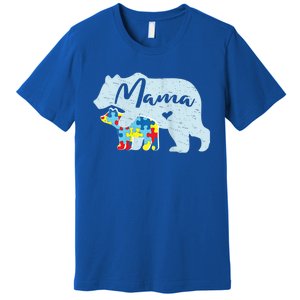 Autism Awareness Mama Bear Mom Meaningful Gift Premium T-Shirt