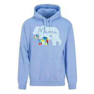 Autism Awareness Mama Bear Mom Meaningful Gift Unisex Surf Hoodie