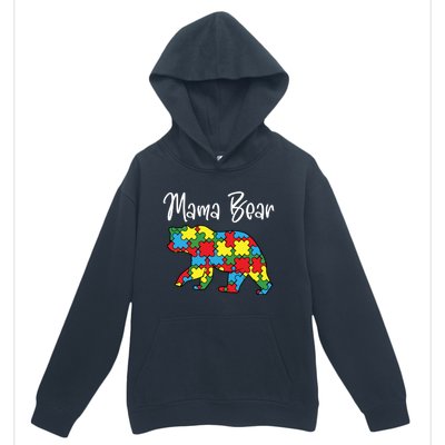 Autism Awareness Mama Bear Proud Autistic Mom Love Cute Funny Gift Urban Pullover Hoodie