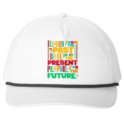 African American Melanin Pride Celebrate Black History Month Snapback Five-Panel Rope Hat