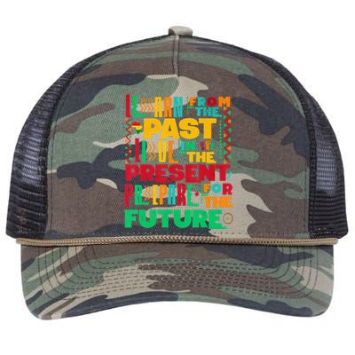 African American Melanin Pride Celebrate Black History Month Retro Rope Trucker Hat Cap