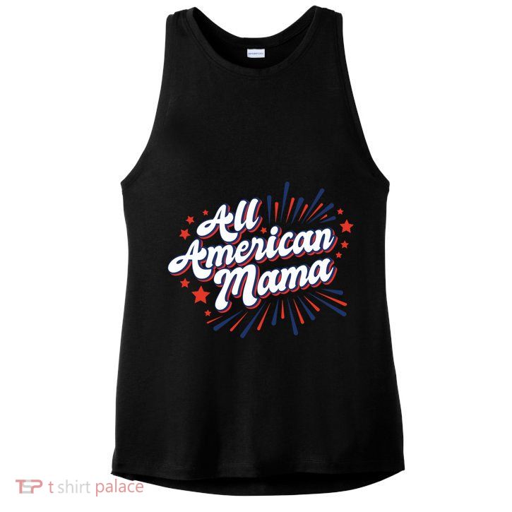 All American Mama Gift Ladies PosiCharge Tri-Blend Wicking Tank