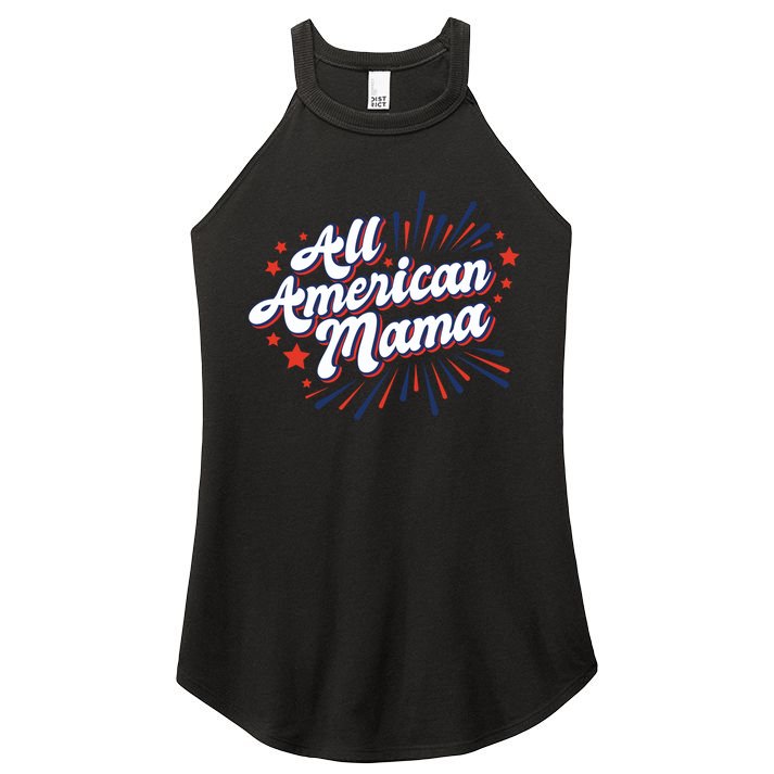All American Mama Gift Women's Perfect Tri Rocker Tank