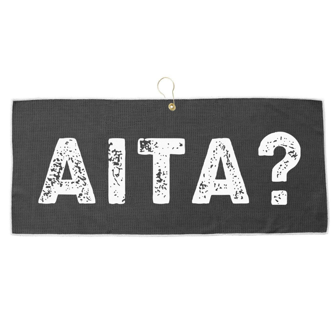 Aita Aita Meaning Large Microfiber Waffle Golf Towel