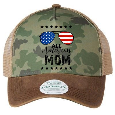 All American Mom 4th Of July Family Matching Legacy Tie Dye Trucker Hat