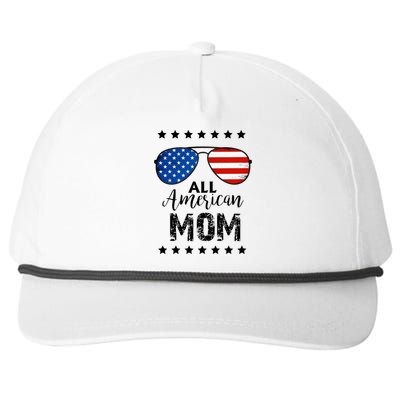 All American Mom 4th Of July Family Matching Snapback Five-Panel Rope Hat