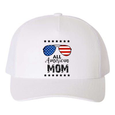 All American Mom 4th Of July Family Matching Yupoong Adult 5-Panel Trucker Hat