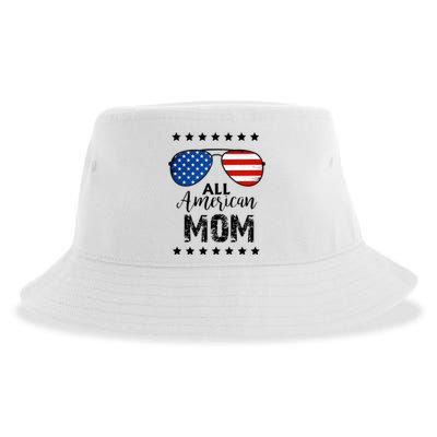 All American Mom 4th Of July Family Matching Sustainable Bucket Hat