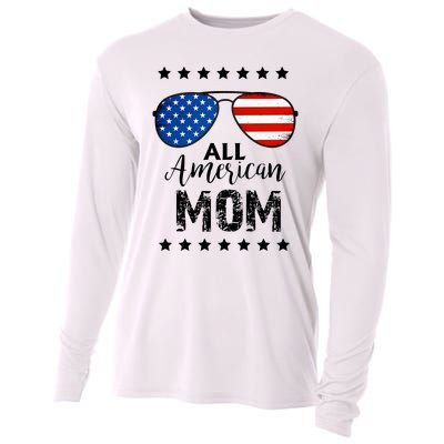 All American Mom 4th Of July Family Matching Cooling Performance Long Sleeve Crew