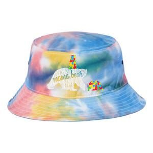 Autism Awareness Mama Bear Autistic Awareness Mom Gift Tie Dye Newport Bucket Hat