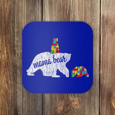 Autism Awareness Mama Bear Autistic Awareness Mom Gift Coaster