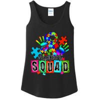 Autism Awareness Month Ribbon Support Squad Ladies Essential Tank