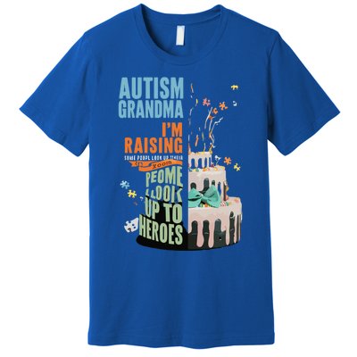 Autism Awareness Mom: Raising A Groovy Hero Cute Gift Premium T-Shirt