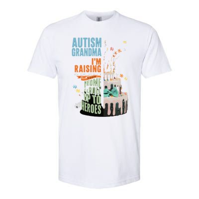 Autism Awareness Mom: Raising A Groovy Hero Cute Gift Softstyle® CVC T-Shirt