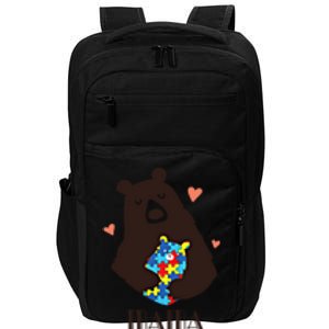 Autism Awareness Mama Bear Mom Gift Impact Tech Backpack