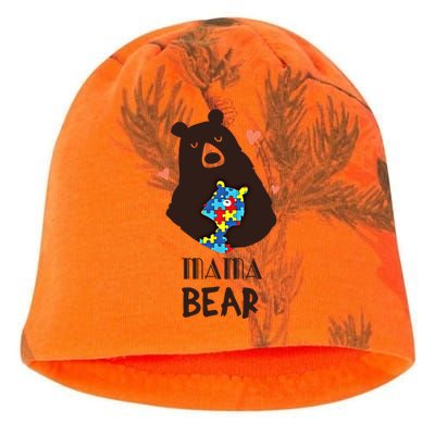 Autism Awareness Mama Bear Mom Gift Kati - Camo Knit Beanie