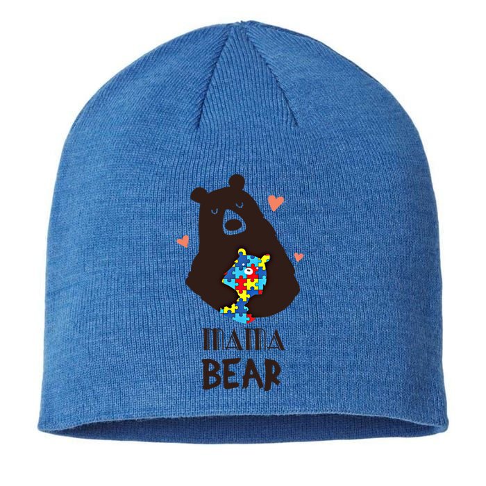 Autism Awareness Mama Bear Mom Gift Sustainable Beanie