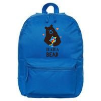 Autism Awareness Mama Bear Mom Gift 16 in Basic Backpack