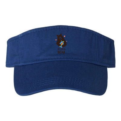 Autism Awareness Mama Bear Mom Gift Valucap Bio-Washed Visor