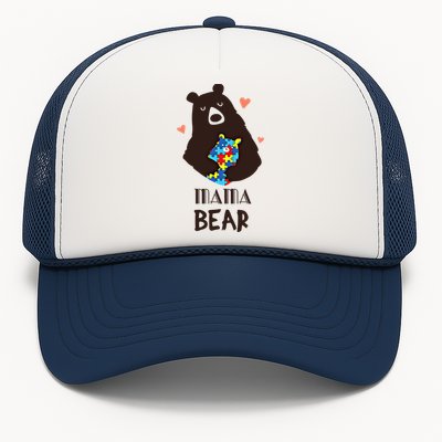 Autism Awareness Mama Bear Mom Gift Trucker Hat