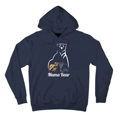 Autism Awareness Mama Bear Mom Autistic Child Tall Hoodie