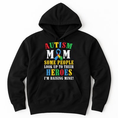 Autism Awareness Month Autism Mom Puzzle Ribbon Son Is My Hero Mother'sDay Hoodie