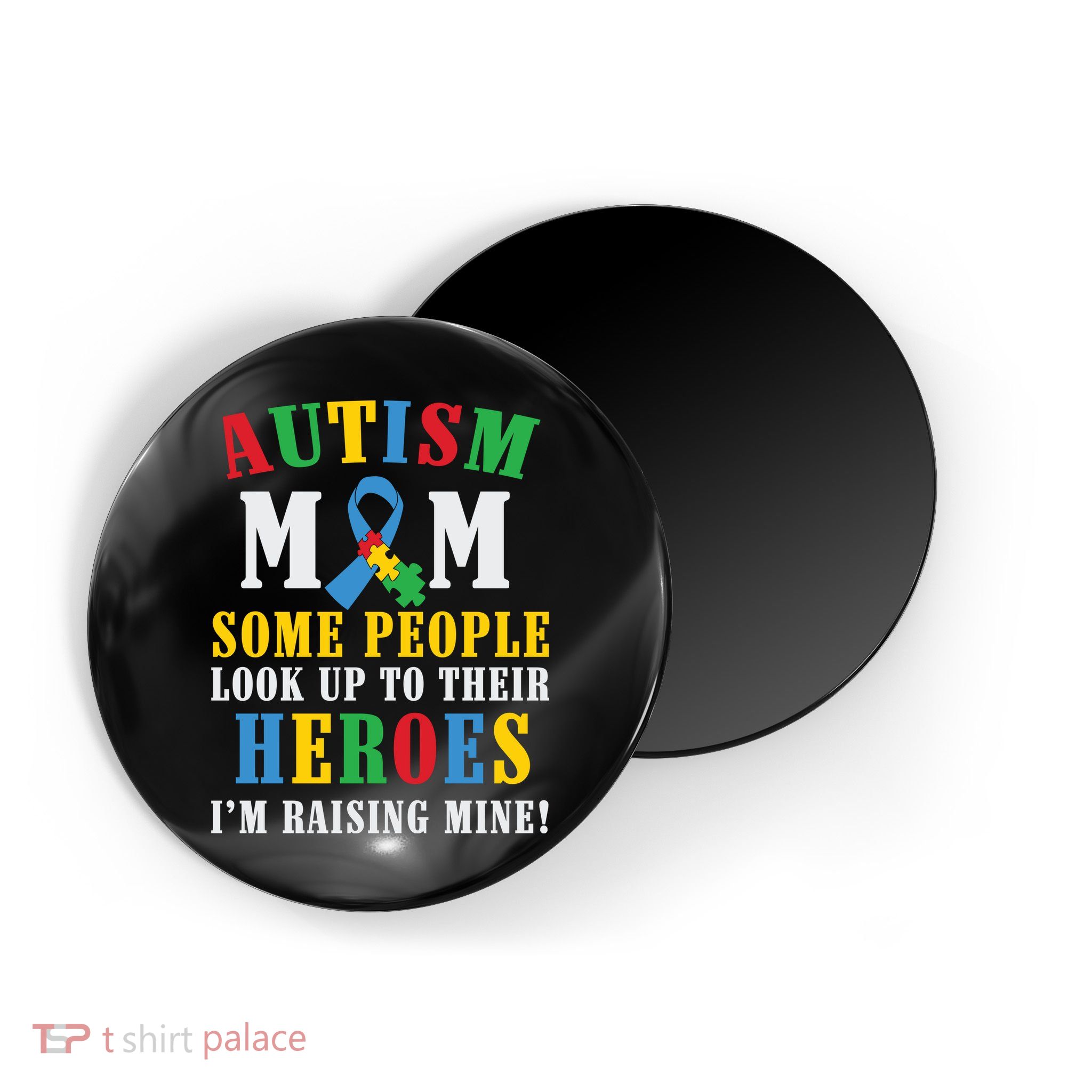 Autism Awareness Month Autism Mom Puzzle Ribbon Son Is My Hero Mother'sDay Magnet