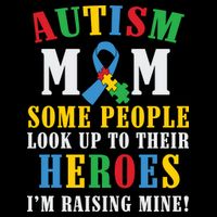 Autism Awareness Month Autism Mom Puzzle Ribbon Son Is My Hero Mother'sDay Baby Bodysuit