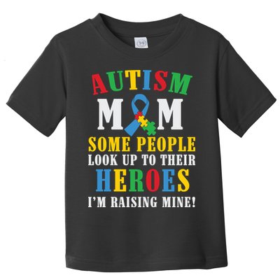 Autism Awareness Month Autism Mom Puzzle Ribbon Son Is My Hero Mother'sDay Toddler T-Shirt