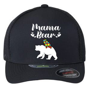 Autism Awareness Mama Bear Proud Autistic Mom Love Cute Cute Gift Flexfit Unipanel Trucker Cap