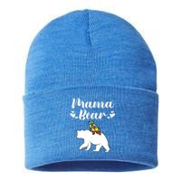 Autism Awareness Mama Bear Proud Autistic Mom Love Cute Cute Gift Sustainable Knit Beanie