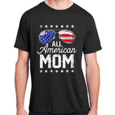 All American Mom 4th of July Mother's Day Sunglasses Family Adult ChromaSoft Performance T-Shirt