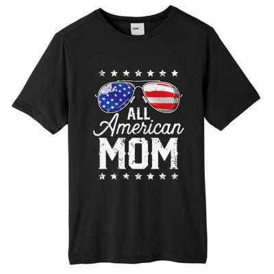 All American Mom 4th of July Mother's Day Sunglasses Family Tall Fusion ChromaSoft Performance T-Shirt