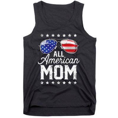 All American Mom 4th of July Mother's Day Sunglasses Family Tank Top