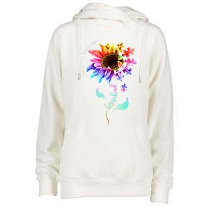 Autism Awareness Mom Choose Kind Autism Funny Gift Womens Funnel Neck Pullover Hood