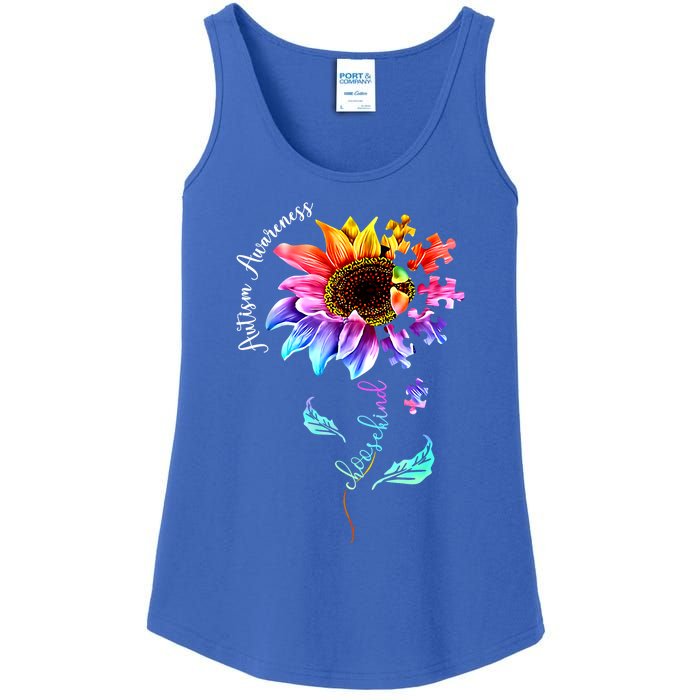 Autism Awareness Mom Choose Kind Autism Funny Gift Ladies Essential Tank