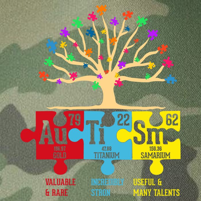 Autism Awareness Month Table Of Elements Legacy Tie Dye Trucker Hat