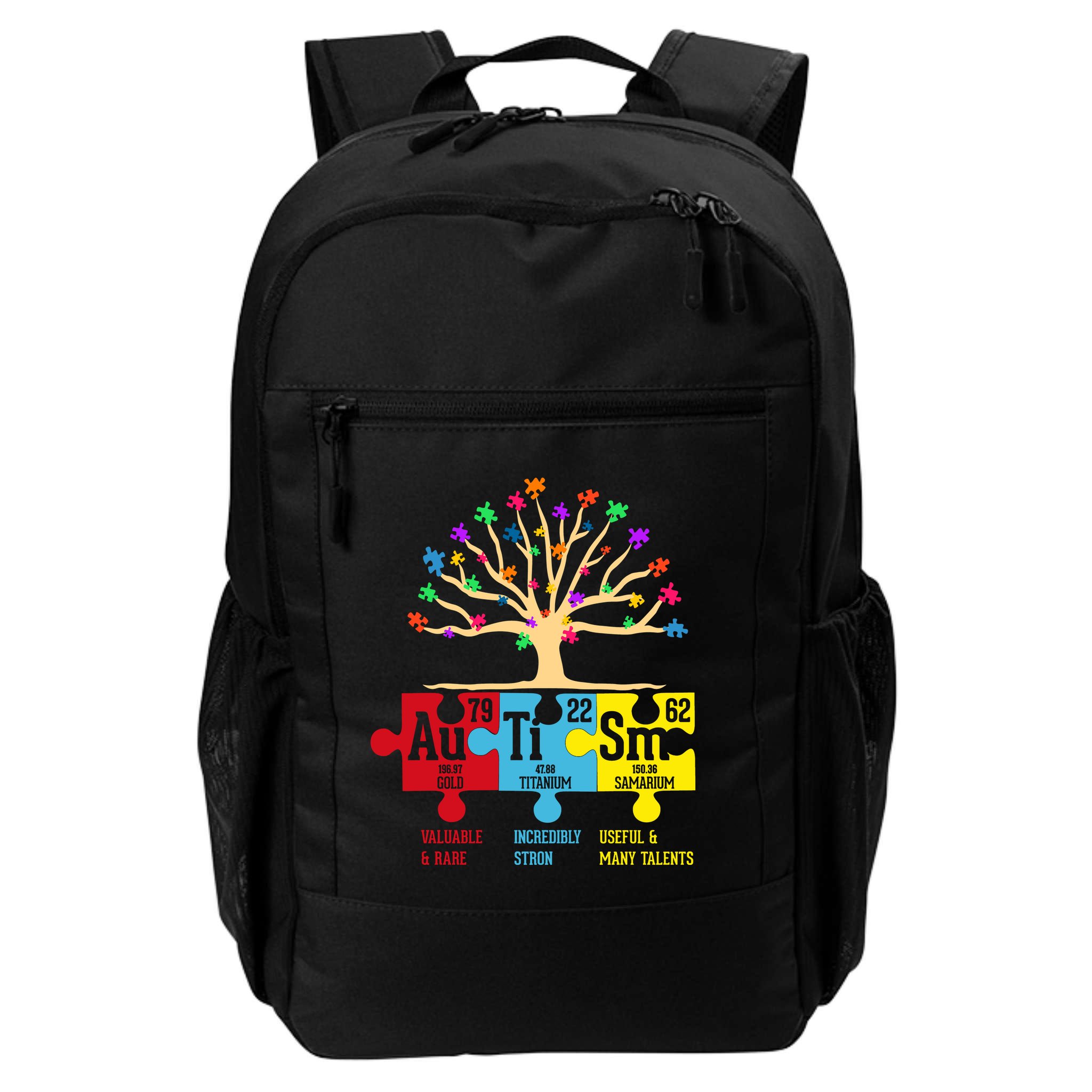 Autism Awareness Month Table Of Elements Backpack
