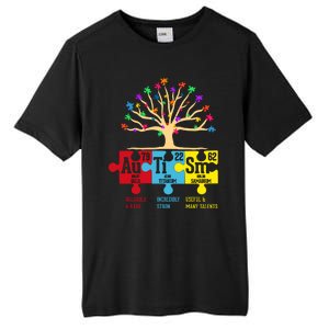 Autism Awareness Month Table Of Elements Tall Fusion ChromaSoft Performance T-Shirt